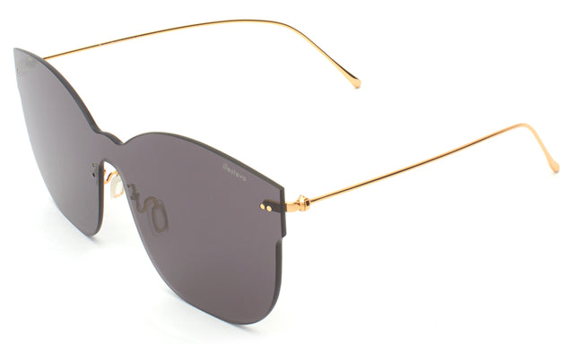 Venice Mask Sunglasses side view in Grey / Grey