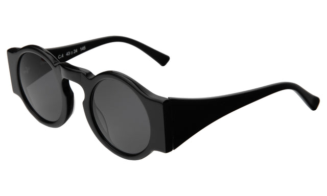 Waston Sunglasses side view in Black / Grey