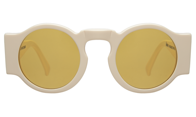 Waston Sunglasses front view in Ivory with Honey See Through