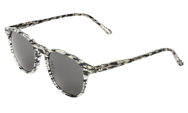 Whitman Sunglasses Side Profile in Shattered Stripes / Grey