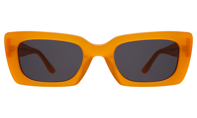 Wilson Sunglasses in Blaze Orange with Grey Flat