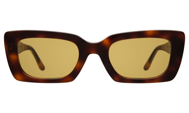Wilson Sunglasses in Havana with Honey Flat See Through