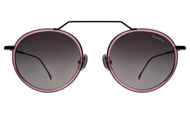 Wynwood Ace Sunglasses in Flamingo Black Grey Flat Gradient