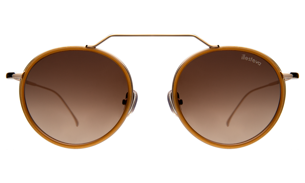 Illesteva Wynwood Ace Sunglasses / Caramel Sunnies Illesteva Sunglasses Wynwood Ace - Havana/Gold/Grey Flat at  main image 3
