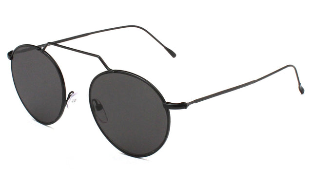  Wynwood II Sunglasses Side Profile in Black / Grey Flat