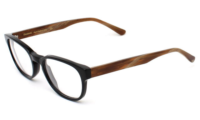 Kent Optical Side Profile in Black Brown Marble Optical