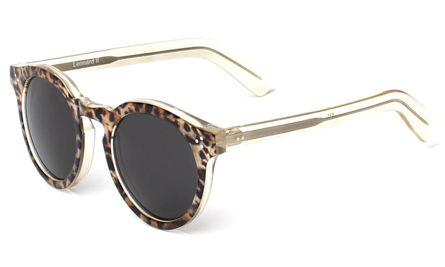 Leonard II Sunglasses Side Profile in Safari / Grey