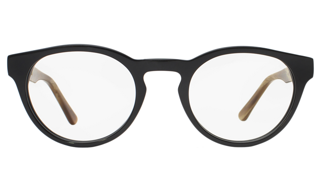 Stanley Optical Side Profile in Black / Brown Marble Optical